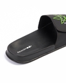 Shop Men's Black Trippin Printed Velcro Sliders