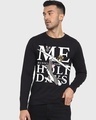 Shop Men's Black Running Towards Holidays Typography T-shirt-Front
