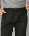 Shop Men's Black Casual Pants-Full