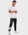 Shop Men's Black Slay Typography Joggers-Full