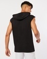 Shop Men's Black Typography Oversized Hooded Vest-Design