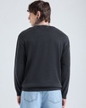 Shop Men's Black Typography Oversized Acid Wash Sweater-Full