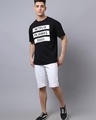 Shop Men's Black Typography Oversized T-shirt