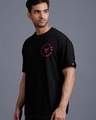 Shop Men's Black Typography T-shirt-Full