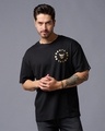 Shop Men's Black Typography T-shirt