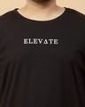 Shop Men's Black Typography Plus Size T-shirt