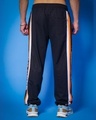 Shop Men's Black Typography Relaxed Fit Joggers-Full