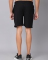 Shop Men's Black Typography Slim Fit Shorts-Full