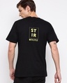 Shop Men's Black Typography T-shirt-Front