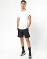 Shop Men's Black Utility Shorts-Full