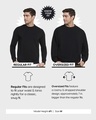 Shop Men's Black Utopia Graphic Printed Oversized Sweatshirt-Design