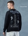 Shop Men's Black Utopia Graphic Printed Oversized Sweatshirt-Full