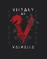 Shop Men's Black Valhalla Graphic Printed T-shirt-Full