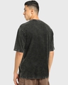 Shop Men's Black Venom Graphic Printed Oversized Acid Wash T-shirt-Full