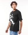 Shop Men's Black Venom Graphic Printed Oversized T-shirt-Full