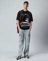 Shop Men's Black Venom Graphic Printed Oversized T-shirt