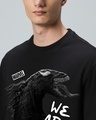 Shop Men's Black Venom Graphic Printed Oversized T-shirt