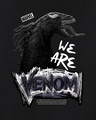 Shop Men's Black Venom Graphic Printed Oversized T-shirt