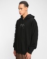 Shop Men's Black Venomized Graphic Printed Oversized Hoodies-Full