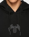 Shop Men's Black Venomized Graphic Printed Oversized Hoodies