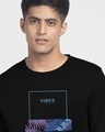 Shop Men's Black Vibes Graphic Printed T-shirt