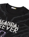 Shop Men's Black Wakanda Forever Graphic Print Oversized T-shirt
