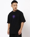 Shop Men's Black Wakanda Forever Graphic Printed Oversized T-shirt-Full