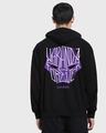 Shop Men's Black Wakanda Forever War Cry Graphic Printed Oversized Hoodie-Design