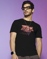 Shop Men's Black Wander Geometry T-shirt-Front