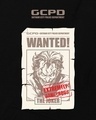 Shop Men's Black Wanted Criminal Graphic Printed Oversized Hoodies