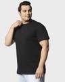 Shop Men's Black Warriors Graphic Printed Plus Size T-shirt-Design