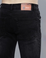 Shop Men's Black Washed Bootcut Jeans