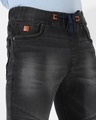 Shop Men's Black Washed Jeans-Full