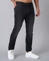 Shop Men's Black Washed Skinny Fit Jeans-Design