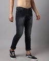 Shop Men's Black Washed Slim Fit Jeans