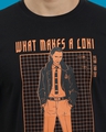 Shop Men's Black What Makes A Loki Graphic Printed T-shirt