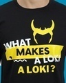 Shop Men's Black What Makes A Loki Typography T-shirt