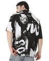 Shop Men's Black & White Abstract Printed Relaxed Fit Shirt-Design