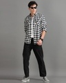 Shop Men's Black & White Checked Shirt