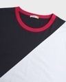 Shop Men's Black & White Color Block Plus Size T-shirt