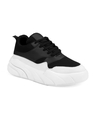 Shop Men's Black & White Color Block Sneakers-Design