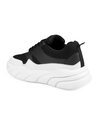 Shop Men's Black & White Color Block Sneakers-Full