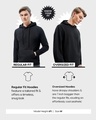 Shop Men's Black & White Avatar Graphic Printed Oversized Hoodies-Design