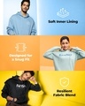 Shop Men's Black & White Avatar Graphic Printed Oversized Hoodies
