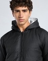 Shop Men's Black & White Reversible Oversized Puffer Jacket