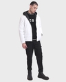 Shop Men's Black & White Reversible Oversized Plus Size Puffer Jacket