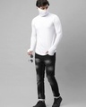 Shop Pack of 2 Men's Black & White Slim Fit T-shirts