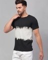 Shop Men's Black & White Tie & Dye Slim Fit T-shirt-Design