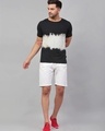 Shop Men's Black & White Tie & Dye Slim Fit T-shirt