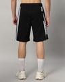 Shop Men's Black & White WD Side Panel Relaxed Fit Shorts-Full